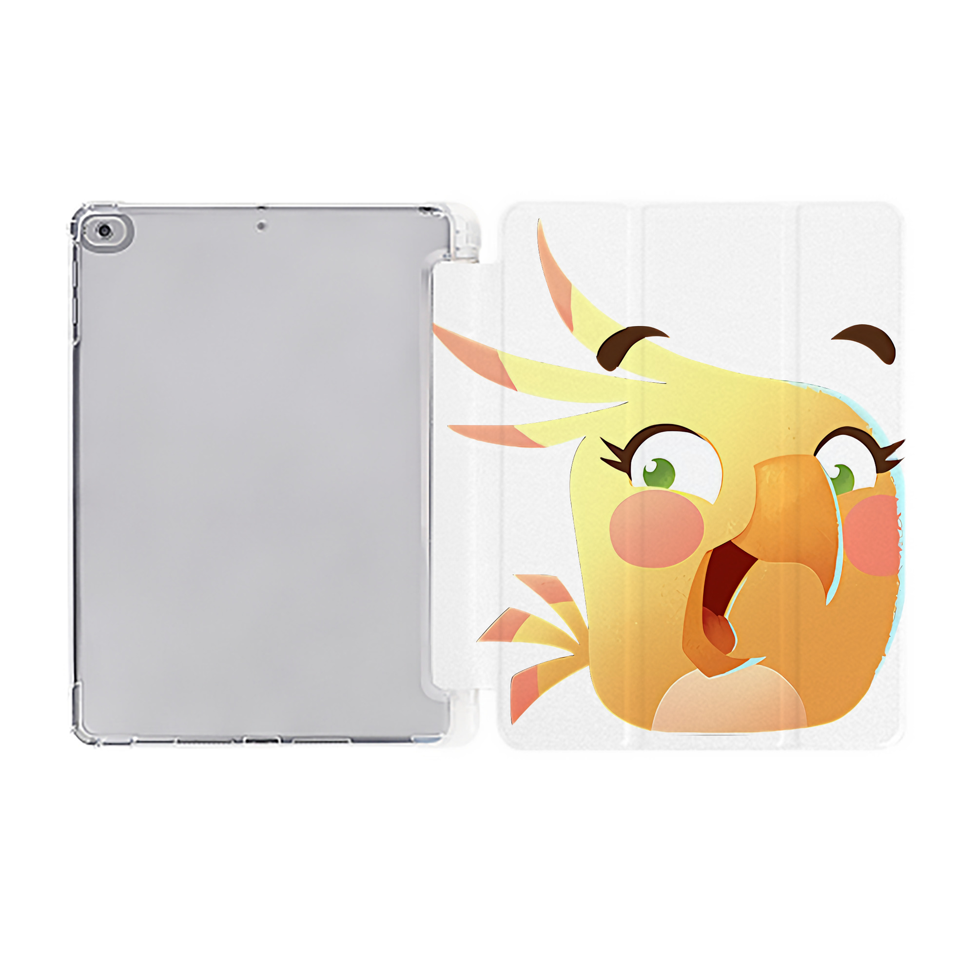 （画像用） Angry Birds アングリーバード IPad ケース ペン収納付き 三つ折りスタンド PUレザー×シリコン 対応機種9.5/10.5/10.9インチ